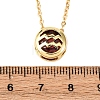 Brass Pave Cubic Zirconia Birth Stone Constellation Pendant Cable Chain Necklaces NJEW-D334-01G-02-5