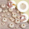 400Pcs 5 Styles Natural Unfinished Wood Beads WOOD-PA0001-55-6