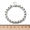304 Stainless Steel Box Chains Bracelets for Women BJEW-P399-02P-5