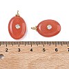 Dyed Natural White Jade  Pendants KK-C251-01B-01-3