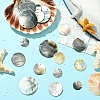 6Pcs Black Lip Shell Pendants SSHEL-YW0001-13A-4