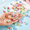 50Pcs Opaque UV Plating Acrylic Beads SACR-TA0001-72-6