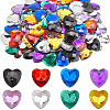 Gorgecraft 160Pcs 8 Colors Acrylic Rhinestone Cabochons MACR-GF0001-05-1