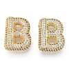 Brass Micro Pave Cubic Zirconia Pendants KK-N254-06G-B-1