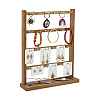 Wood Jewely Display Stands ODIS-WH0078-32-6