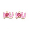 Alloy Enamel Sports Pendants ENAM-T022-74G-1