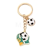 Football Theme Alloy & Enamel Keychains AL-A001-01C-G-1