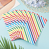12Pcs Rainbow Color Rectangle Paper Candy Bags ABAG-TA0002-34B-5