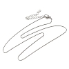0.6MM Brass Box Chain Necklaces NJEW-G341-01P-4