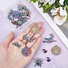 20Pcs 5 Style Plated Alloy Pendants FIND-CA0005-72-3