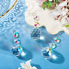 3Pcs Crystal Glass Hanging Sun Catcher AJEW-TADJ0001-08C-5