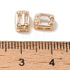 Brass Micro Pave Clear Cubic Zirconia Beads KK-G503-20G-3