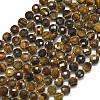 Natural Yellow Tiger Eye Beads Strands G-K389-B51-01-1