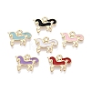 Alloy Enamel Pendants ENAM-N069-12KCG-1
