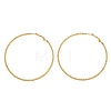 304 Stainless Steel Big Hoop Earrings with 316 Surgical Stainless Steel Pins for Women SA-CBAB549-01G-4