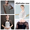 Detachable Polyester Bridal Lace Shawls AJEW-WH0248-17-7