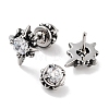 Star 316 Surgical Stainless Steel Pave Clear Cubic Zirconia Ear False Plugs for Women Men EJEW-Z050-41AS-2