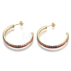 Brass Micro Pave Colorful Cubic Zirconia Stud Earrings EJEW-S209-11B-2