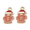 Christmas Themes Alloy Enamel Pendants ENAM-Z023-01G-11-1