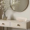 1Pc Wood Covered with PU Leather Jewelry Storage Boxes with Golden Tone Iron Findings CON-CN0001-24-5