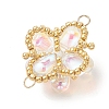 Glass & Seed Beads Links Connector Charms PALLOY-MZ01183-5