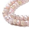 Faceted Electroplated Glass Beads Strands GLAA-C023-02-C12-5