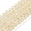 Transparent Baking Paint Glass Beads Strands LS-DGLA-A034-T8mm-D02-1