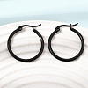 201 Stainless Steel Hoop Earrings SA-CBA4A0D-16EB-A-1