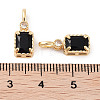 Brass Micro Pave Cubic Zirconia Pendants KK-C051-54G-01-3