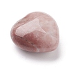 Natural Pink White Jade Heart Love Stone G-I285-06B-2