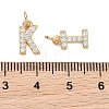 SHEGRACE Brass Micro Pave Clear Cubic Zirconia Pendants XGRQ29361-394G-3