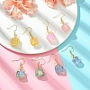 4 Pairs Natural Quartz Dangle Earrings for Women EJEW-TA00561-2