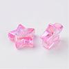 Eco-Friendly Transparent Acrylic Beads PL556-6-3