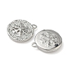 Christmas Brass Micro Pave Clear Cubic Zirconia Pendants KK-A280-03D-P-2