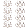 8Pcs 925 Sterling Silver S-Hook Clasps STER-CN0001-26-1