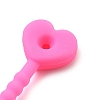 Heart Silicone Cable Ties SIL-T057-01N-3