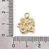Brass Micro Pave Cubic Zirconia Charms CU-CBA7D12-11G-3