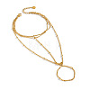 304 Stainless Steel Multi-Layer Finger Ring Bracelets for Women GL7273-5