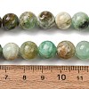 8MM Natural Green Line Jasper Round Beaded Necklaces GG-CBAA808-02P-B-5