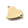 201 Stainless Steel Connector Charms STAS-B143-03A-G-2