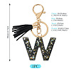 1Pc Resin Letter Keychains KEYC-TADJ0001-09W-3