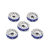304 Stainless Steel Rhinestone Spacer Beads RB-CBA18B7-01P-06-1