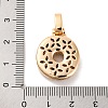 Brass Micro Pave Cubic Zirconia Pendants KK-C076-29O-G02-3