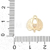 Brass Micro Pave Cubic Zirconia Charms ZIRC-P122-01B-G01-3