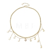 Brass with Stainless Steel Necklaces NJEW-JN04687-4