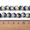 Handmade Lampwork with Gold Powder Beads Strands LAMP-N037-06B-01-4