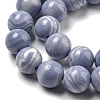 Synthetic Blue Lace Agate Beads Strands G-B071-F02-02-3