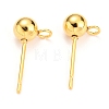 304 Stainless Steel Ball Post Stud Earring Findings X-STAS-Z035-02G-E-1