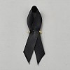 Awareness Ribbon Nylon Lapel Pin Backs for Backpack Clothes JEWB-WH0021-175B-1