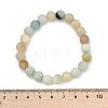 Natural Flower Amazonite Beads Stretch Bracelets BJEW-F380-01-B09-4